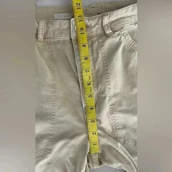 Pilcro Wide Leg Carpenter Khaki Canvas Pants Size 27 EUC - Picture 6 of 9